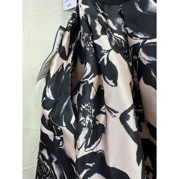 New Morgan & CO. Floral Scoop Neck Fit & Flare Dress size 11 Black - Picture 5 of 9